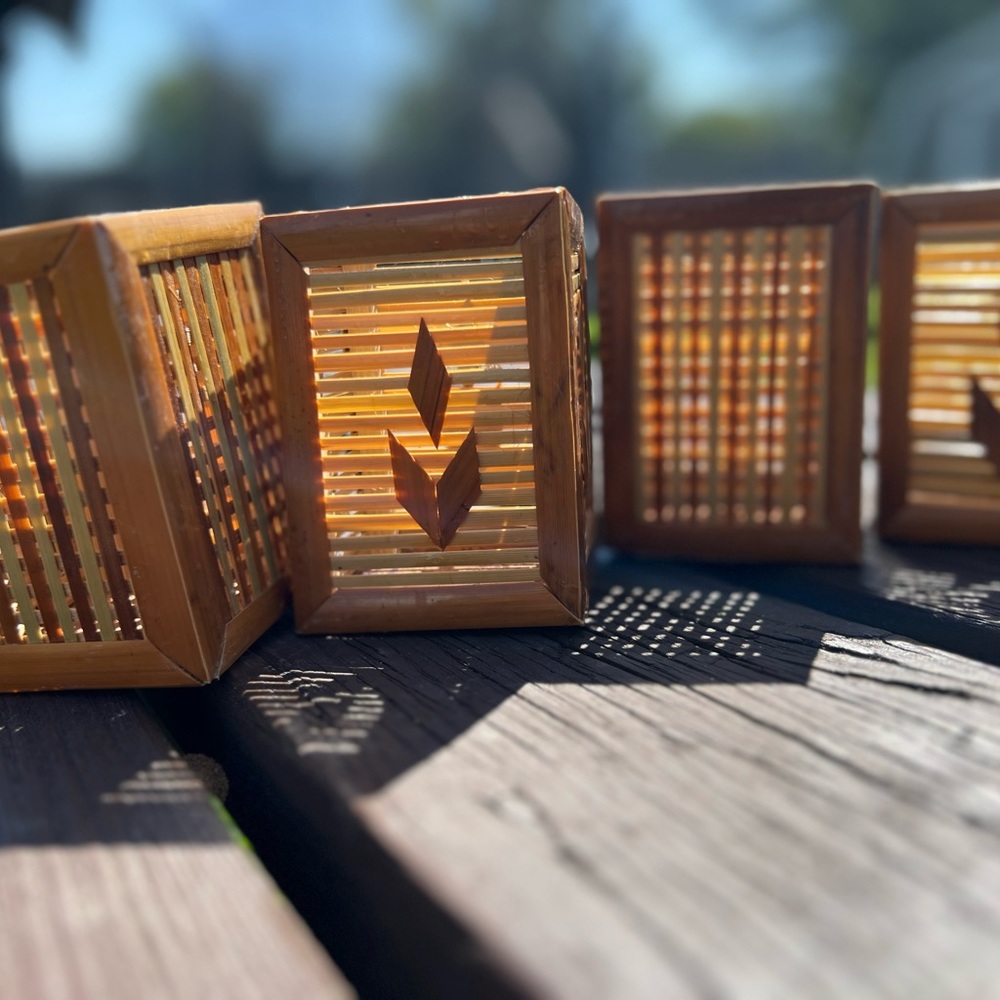 New, Bamboo holders